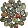9dzine Bloodstone Tumble Stone 50 Gm,Crystal Green Bloo