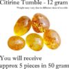 TREEMAISON CITRINE-TUMBLE-50GRAM Regular Round Crystal ...
