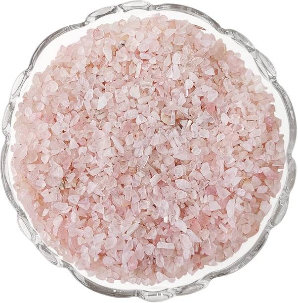 9dzine Rose Quartz Crystal Chips Dust Raw Rough Stone f...