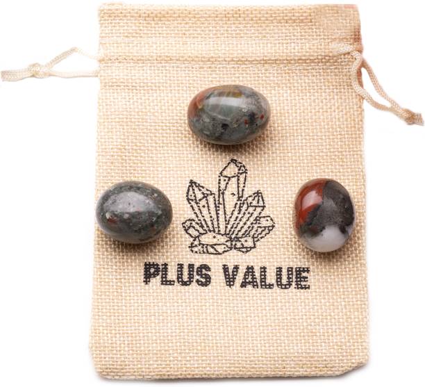 Plus Value bloodstone-tumbled-50gm-jute-bag Regular Asy