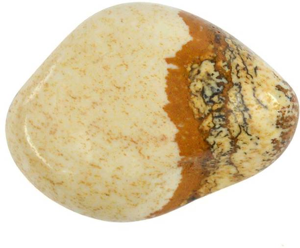 CRYSTU Natural Picture Jasper Tumble Stone. Charged Pol
