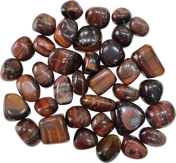 Shubhanjali Red Tiger Eye Tumble Stones for Reiki Heali