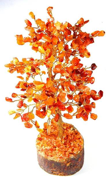 hoseki Carnelian Crystal Tree Showpiece Feng shui 9.5 I