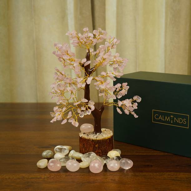 Calminds Calminds Rose Quartz Crystal Tree Reiki-Infuse