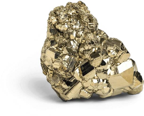 Shivalays Natural Golden pyrite ROW Stone (50-60 Gram)