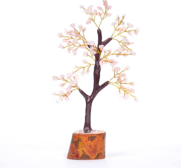 VIBESLE Rose Quartz Crystals Feng Shui Tree - Crystal T
