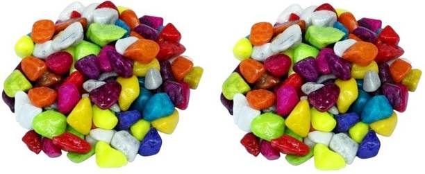 Green Plant indoor Stone11393 Polished Round Marble Peb