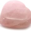 Maureen Rose Quartz Soap Heart Palm Stone, Heart Palm S...