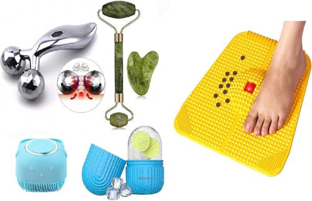 Sustaingo Acupressure Mat, Face Massager Jade Roller