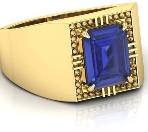 Natural 9.25 Ratti Neelam Blue Sapphire Gold Stone Sapp