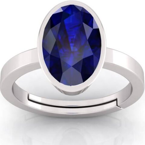 4.25 Rt Blue sapphire Stone Sapphire Brass Plated stone for stone for ring