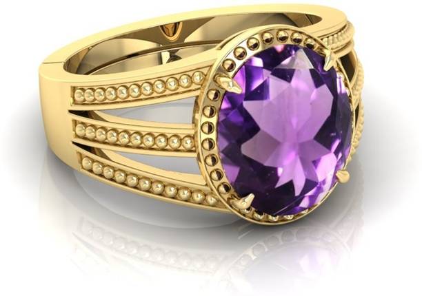 4.25 Ratti Amethyst Gemstone Gold stone for ring Panchdhatu Whit