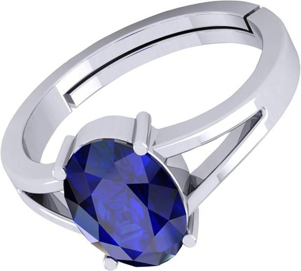 5.25 Ratti/4.72 ct. Blue Sapphire Neelam Stone Silver M