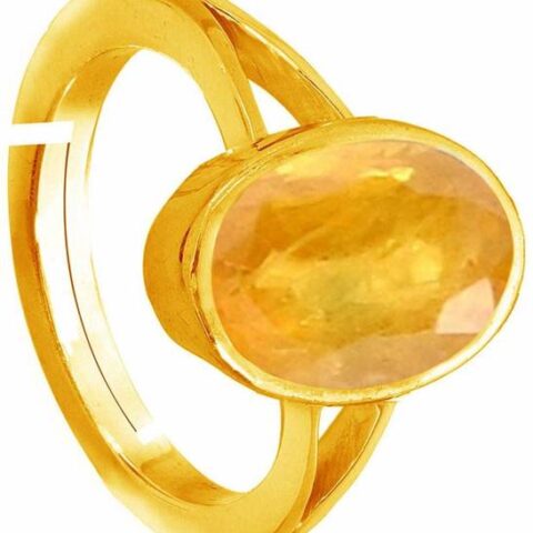 Ceylon Mined Yellow Pukhraj Loose Stone 6.25 Ratti / 5.