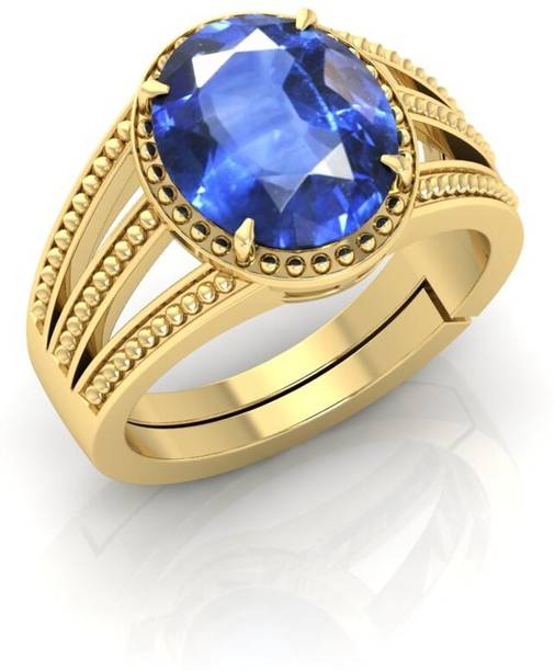 Blue Sapphire Neelam Stone Original Gold Plated stone for stone for ring Wi