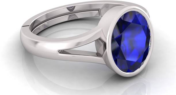 7.25 Ratti Blue Sapphire Neelam Gem Stone stone for stone for ring With Lab