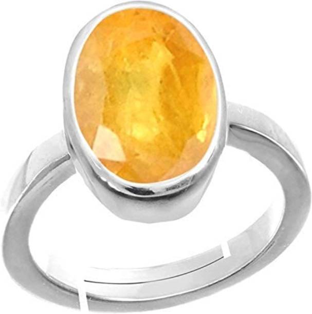 8.25 Ratti Natural Yellow Sapphire Astrology Adjustable