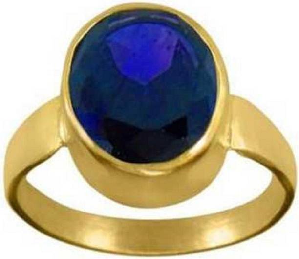 Stone Sapphire Gold Plated stone for stone for ring Brass Sapphire Gold Pla