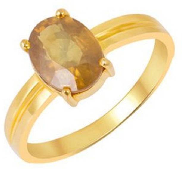 Yellow Sapphire stone for stone for ring Natural Pukhraj Stone Silver stone for stone for ring ...