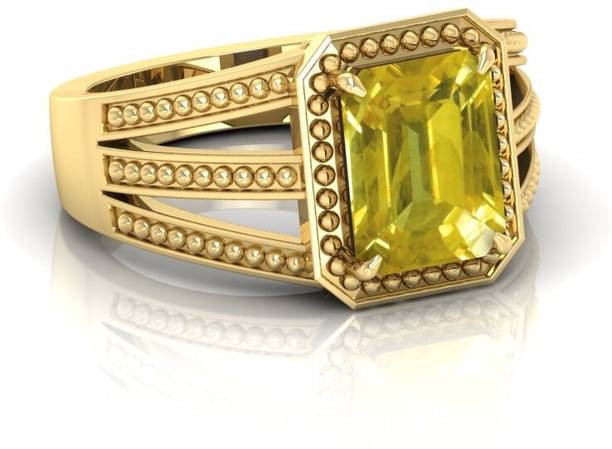 Natural 9.25 Ratti Pukhraj Yellow Sapphire Gold Stone