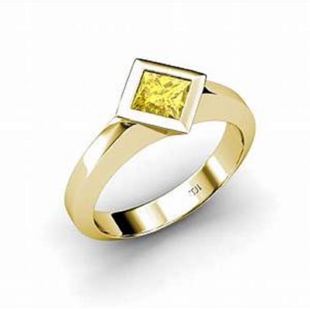 Natural yellow sapphire stone for stone for ring Stone Sapphire Copper Plat