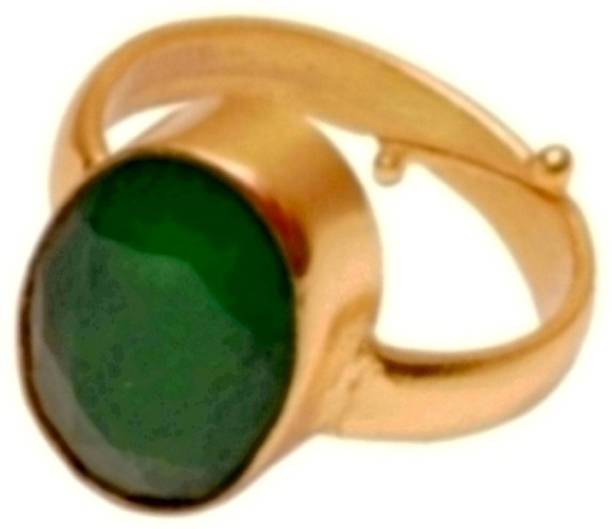 Moldavite (Panna) Panchdhatu ADJUSTABLE 9.00 Carat stone for ring F...