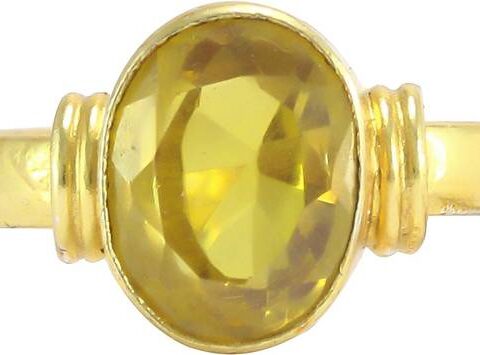 9.25 Ratti Citrine Shell/Brass Transparent Oval Sapphir