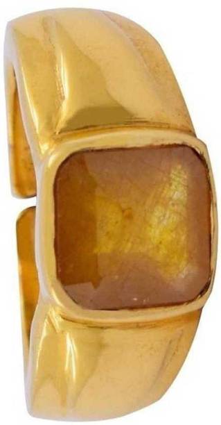 Yellow sapphire stone for stone for ring Original Pukhraj Precious Stone Ce...