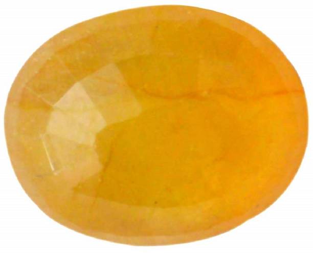 Natural Yellow Sapphire Pukhraj 7.25 to 7.5 Ratti Certi...