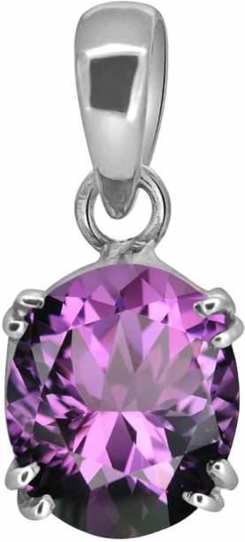 6.25 Carat Amethyst 925 Sterling Silver Pendant Amethys
