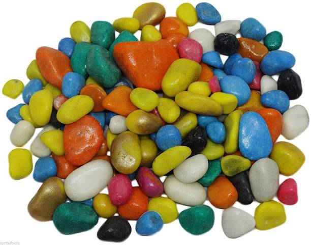 Green Plant indoor Multi01204 Polished Round Marble Sto