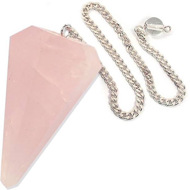 CRYSTU Rose Quartz Dowser Natural Crystal Dowser Reiki