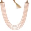 AVfashion india Rose Quartz Colour Crystal Opaque Stone