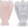 AIR9 Natural Clear Quartz  Rose Quartz Crystal 2 Inch