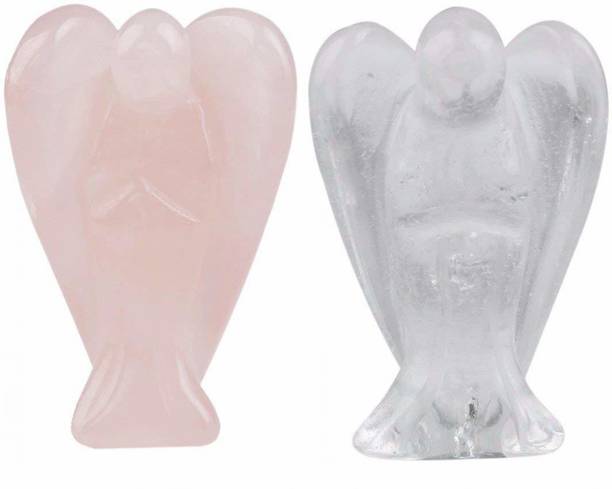 AIR9 Natural Clear Quartz Rose Quartz Crystal 2 Inch