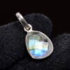 Blue Color Rainbow Moonstone Gemstone 925 Sterling Silv