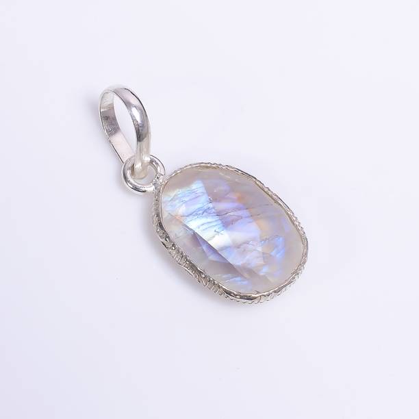 Handmade Rainbow Moonstone stone for pendant, Healing Power Penda