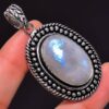 Rainbow Moonstone Gemstone Vintage Style 925 Sterling S...