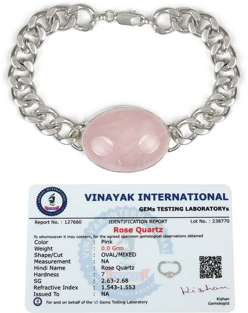 REIKI CRYSTAL PRODUCTS Stone, Rose Quartz, Crystal Brac