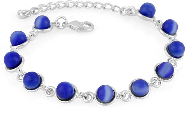 Alloy Cat's Eye Rhodium stone for bracelet