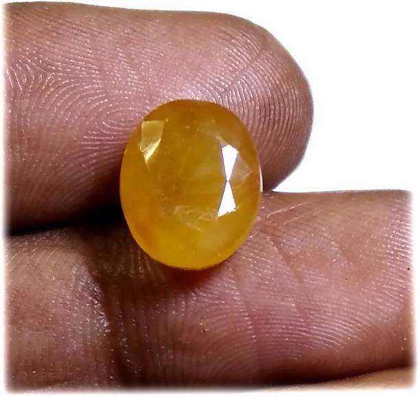 Natural 5.25 Ratti Yellow Sapphire Stone Lab Certified