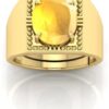 12.25 Ratti Yellow Sapphire Gemstone Adjustable stone for stone for ring Wi...