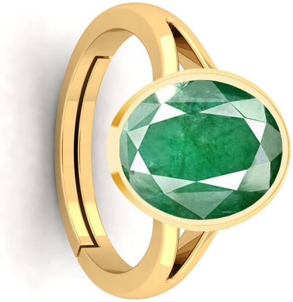 Green Moldavite Panna Gemstone stone for ring 9.25 Ratti For Men An...