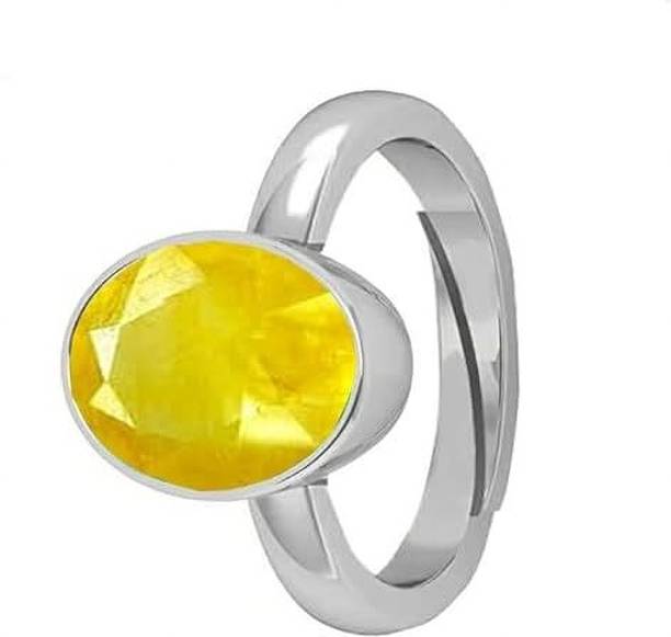 5.25 Ratti 4.00 Carat Yellow Sapphire stone for stone for ring Pukhraj Ston