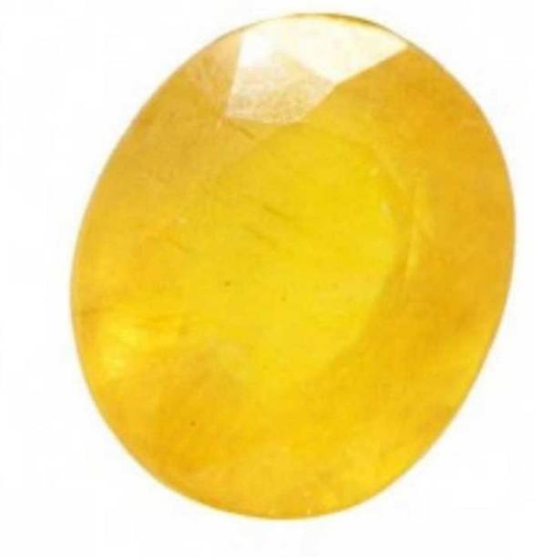 9.5Ratti Yellow Sapphire Pukhraj Gemstone Loose For Gir