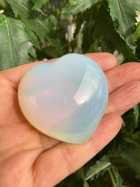 HEALIT Heart Shaped Opel Natural Stone Polished Puffy H