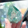 ATTRACT MONEY: Green Aventurine Point or Palm - Health - Achievement - Success - ABUNDANCE - Remove Pain - Heart Chakra