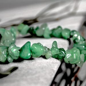 Green Aventurine Gemstone Stretchy String Stretch Bracelet 7543