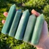 Genuine Green Aventurine Crystal tower Standing Obelisk
