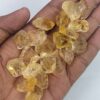 5 Pieces Yellow Citrine Raw Size 20-24 MM Natural Citrine Cluster Raw Healing crystal stones,